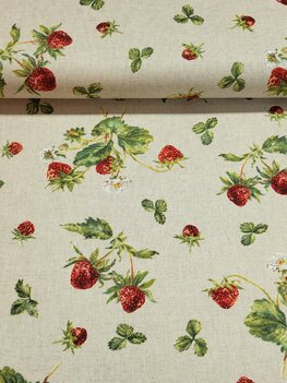 AARDBEI LINNENLOOK HALF PANAMA PREMIUM