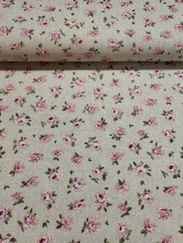 DL3192-110 LINNENLOOK PRINT PREMIUM LITTLE ROSE