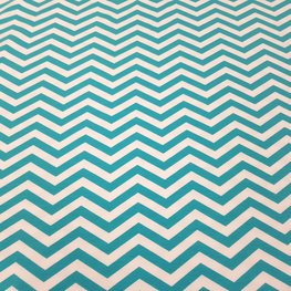 TRICOT TURQUASE ZIG ZAG