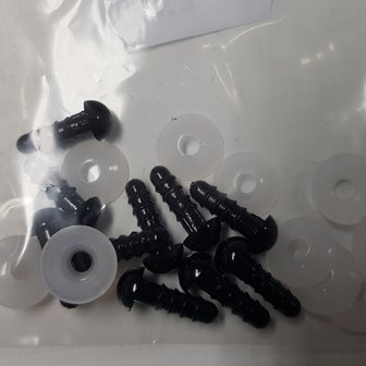 8 VEILIGHEIDSOGEN 6MM ZWART