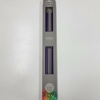 BREINAALDEN MET KNOP 6,5MM 40CM ALUMINIUM RAINBOW