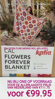 FLOWERS FOREVER CAL KIT BASIC MERINO 52% Merino Superwash - 48% Acryl GRATIS VERZENDING