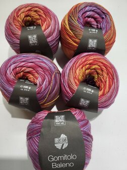 PAKKET 5X LANAGROSSA GOMITOLO BALENO 222
