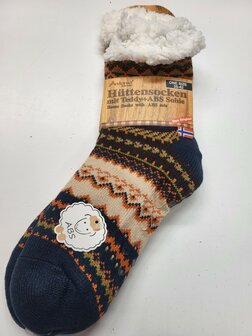 HUTTENSOCKEN  5 GROEN/BRUIN