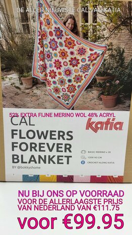 FLOWERS FOREVER CAL KIT BASIC MERINO 52% Merino Superwash - 48% Acryl GRATIS VERZENDING