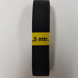 ELASTIEK 25MM ZWART
