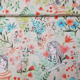 KATIA POPLIN 74 GARDEN FLOWERS