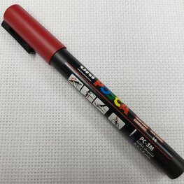 POSCA PC-3M NR 14 DONKER ROOD