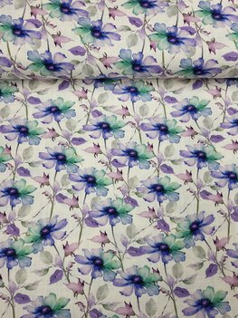 5488-1842 LINNEN DIGITAL FLOWER 5488-1842 LINNEN DIGITAL FLOWER