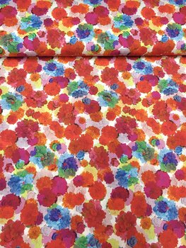 923458-72 KATOEN FLOWERS DIGITAAL BEDRUKT 923458-72 KATOEN FLOWERS DIGITAAL BEDRUKT