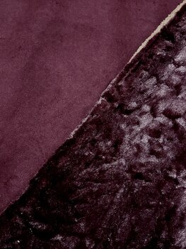 Q22566-190 SUEDE TEDDY BORDAUX