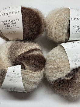 PAKKET 4X KATIA PURE ALPACA NATURAL COLORS 101