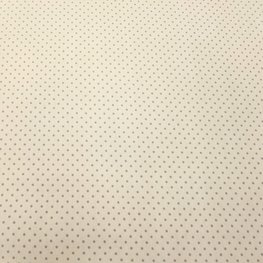 KATOEN POPLIN STIP TAUPE